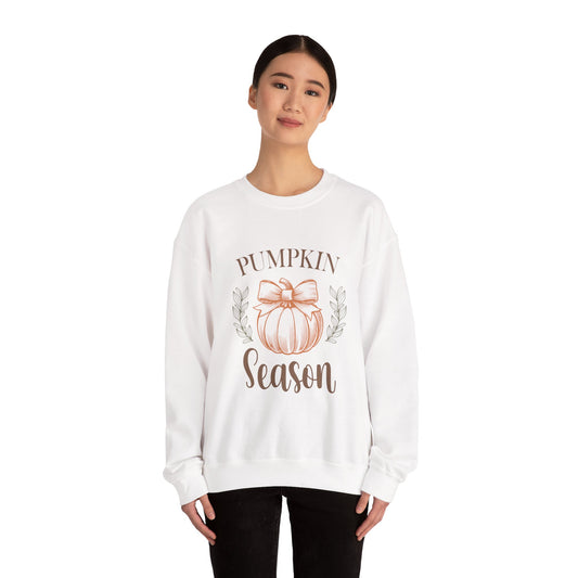 Pumpkin Season Crewneck Sweatshirt, Fall Fashion, Cozy Sweatshirt, Autumn Apparel, Halloween Gift, Thanksgiving Sweater