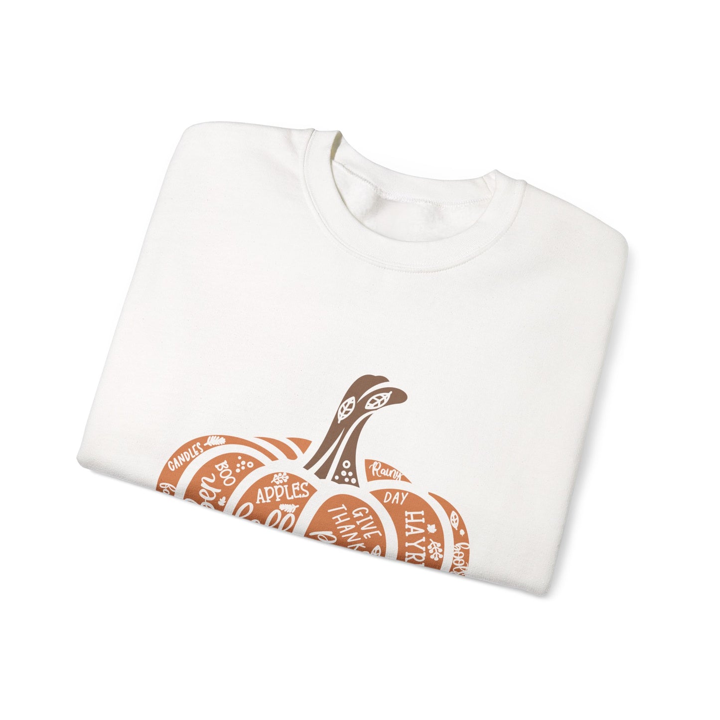 Fall Pumpkin Crewneck Sweatshirt, Cozy Autumn Apparel, Harvest Gift, Pumpkin Spice Lover, Thanksgiving Sweatshirt